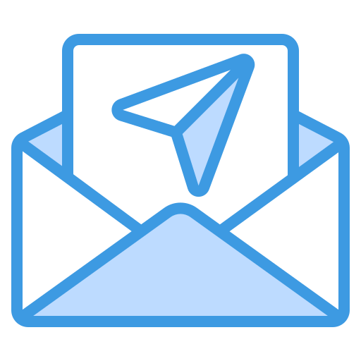 inviare una mail Generic Blue icona