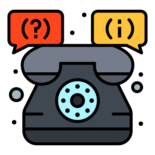 telefon Flatart Icons Lineal Color icon