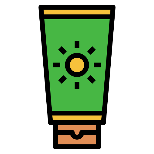 Sunblock Generic Outline Color icon