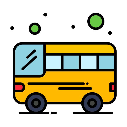 autobus Flatart Icons Lineal Color icona