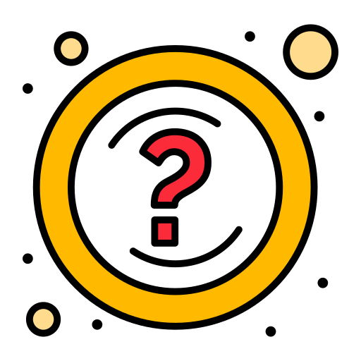 Question Flatart Icons Lineal Color icon