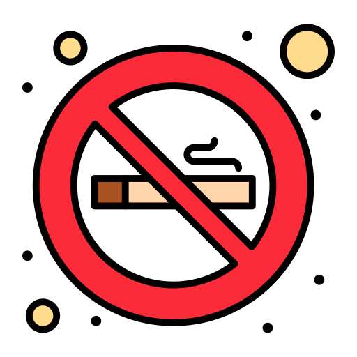 no fumar Flatart Icons Lineal Color icono