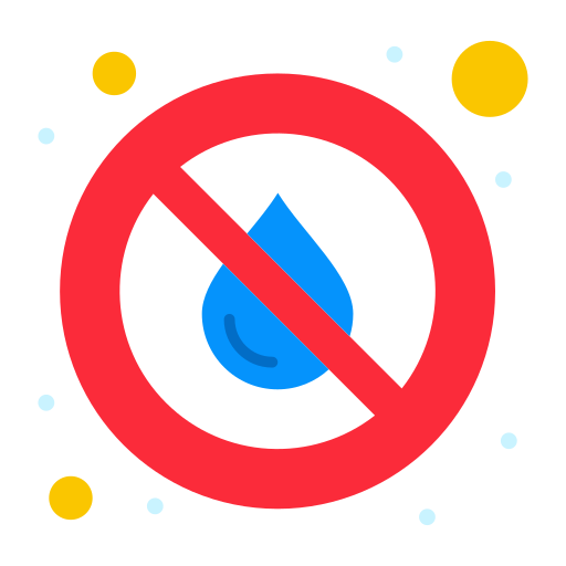 no hay agua Flatart Icons Flat icono