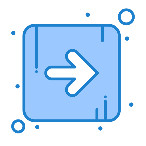 Right arrow Generic Blue icon