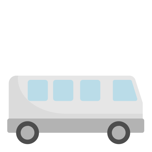 minibus Generic Flat icoon