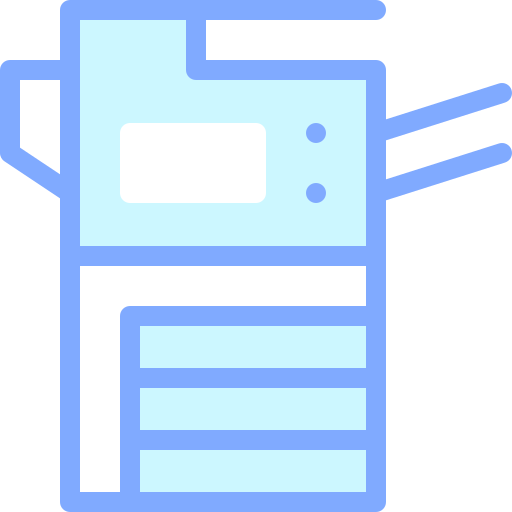 Photocopier Detailed color Lineal color icon