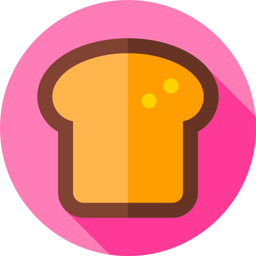 Хлеб Flat Circular Flat иконка