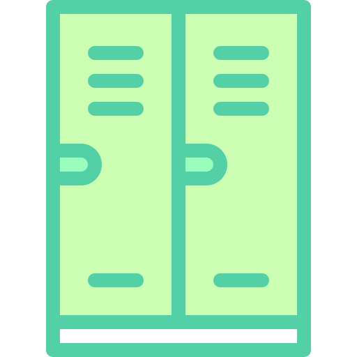 Lockers Detailed color Lineal color icon