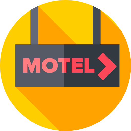 motel Flat Circular Flat icono