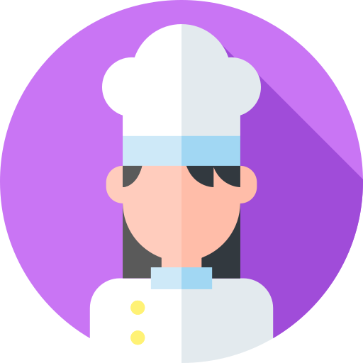 Chef Flat Circular Flat icon