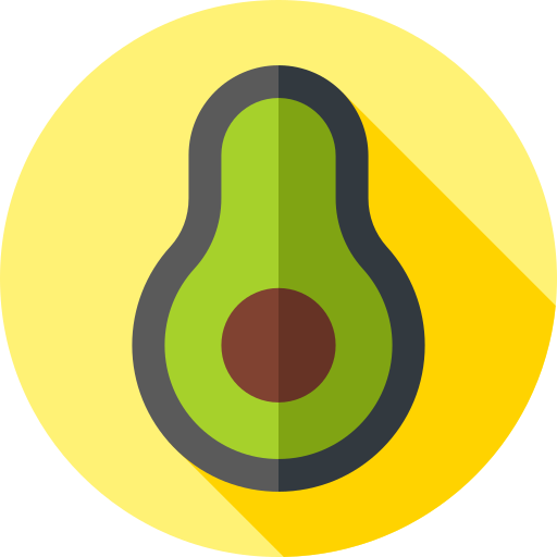 アボカド Flat Circular Flat icon
