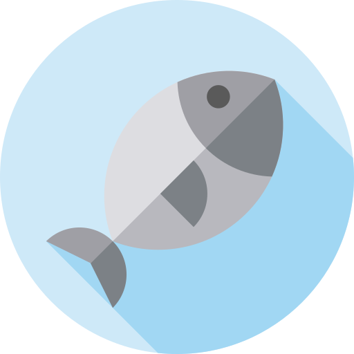 ryba Flat Circular Flat ikona