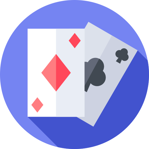 Card game Flat Circular Flat icon