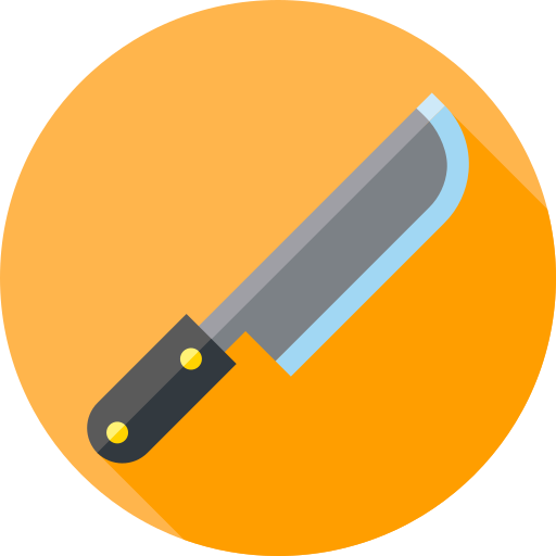 nóż Flat Circular Flat ikona