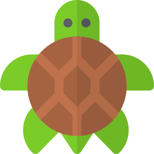 tartaruga Basic Rounded Flat Ícone