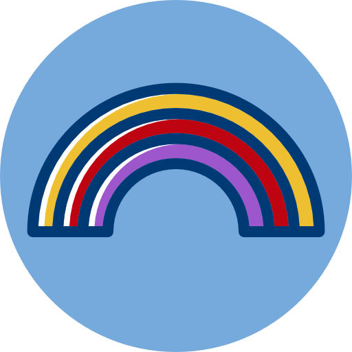 arcoíris Octopocto Lineal Color icono