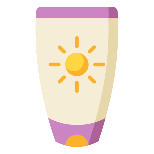zonnebrandcrème Generic Flat icoon