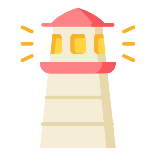 torre de luz Generic Flat icono