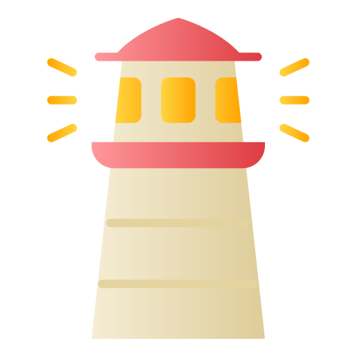 torre de luz Generic Flat Gradient icono