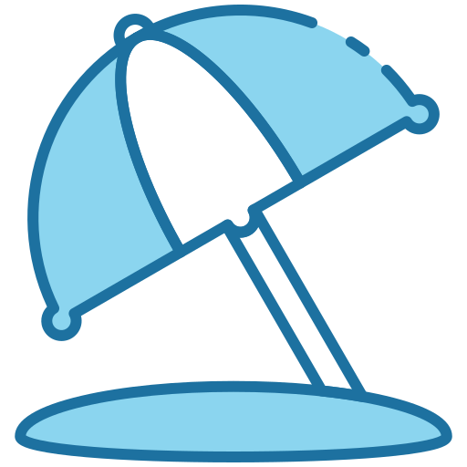пляжный зонтик Generic Blue иконка