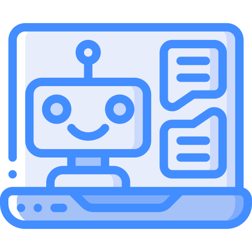 チャットボット Basic Miscellany Blue icon