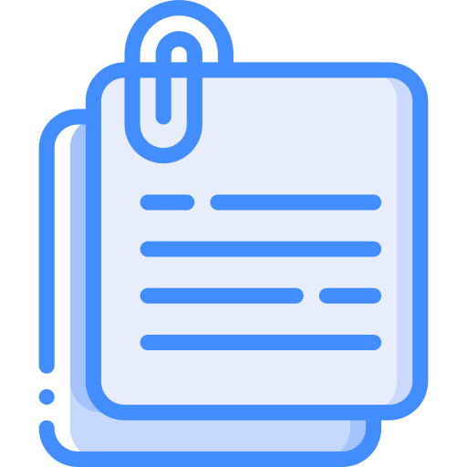 Notes Basic Miscellany Blue icon