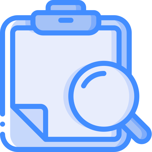 Clipboard Basic Miscellany Blue icon