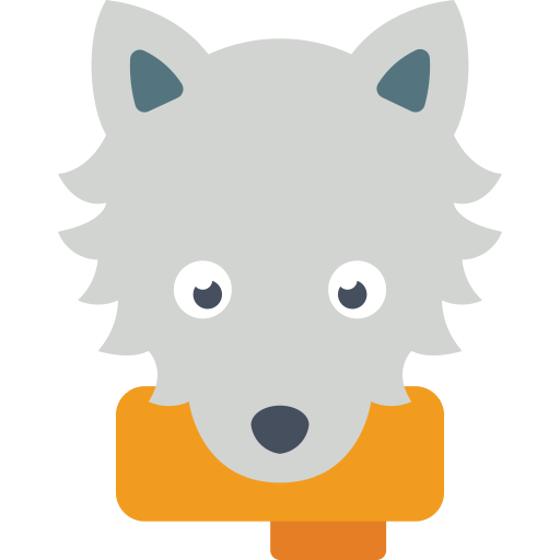 wolf Basic Miscellany Flat icon