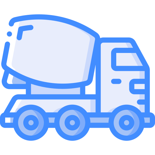 Mixer truck Basic Miscellany Blue icon