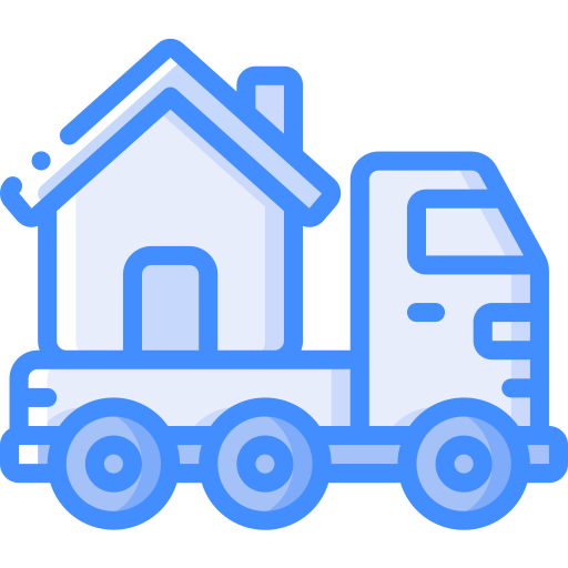 camion de déménagement Basic Miscellany Blue Icône