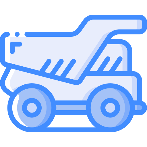 Dumper truck Basic Miscellany Blue icon