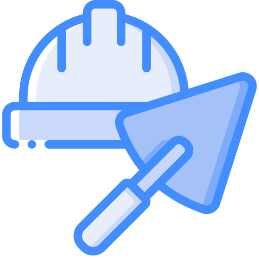 Hard hat Basic Miscellany Blue icon