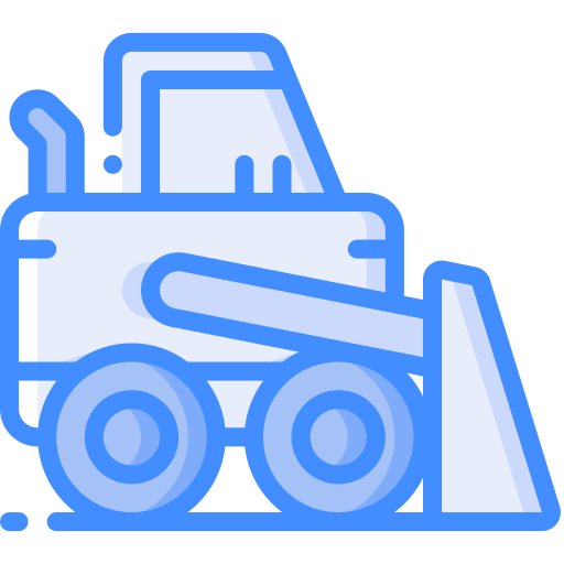 Bulldozer Basic Miscellany Blue icon
