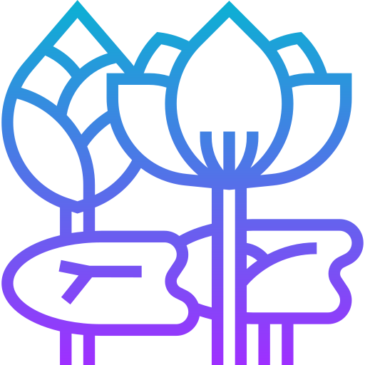 fiore di loto Meticulous Gradient icona