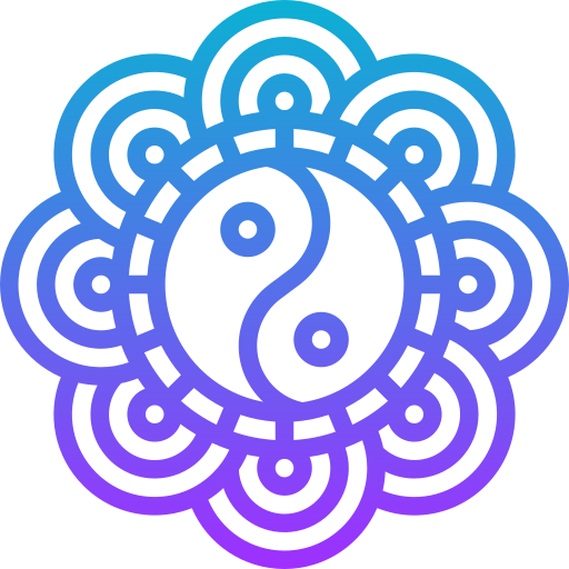 Yin yang Meticulous Gradient icon