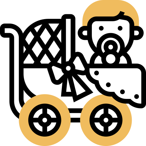 乳母車 Meticulous Yellow shadow icon