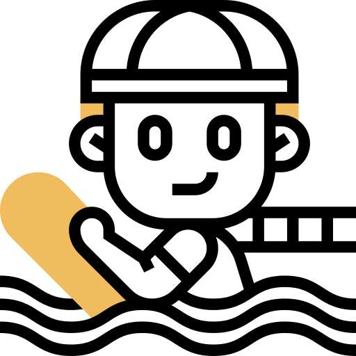 nuotatore Meticulous Yellow shadow icona