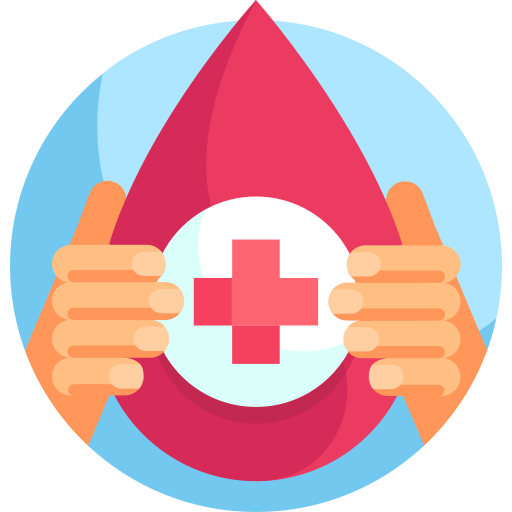 Blood donation Detailed Flat Circular Flat icon