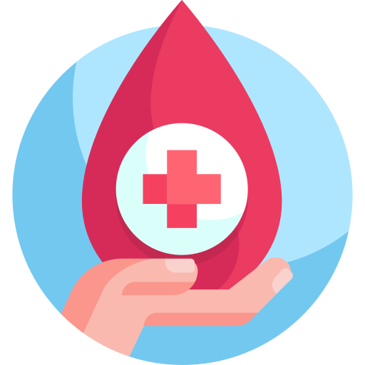 bloed donatie Detailed Flat Circular Flat icoon