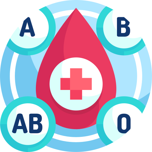 grupa krwi Detailed Flat Circular Flat ikona