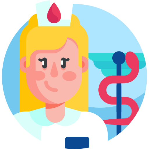 Медсестра Detailed Flat Circular Flat иконка