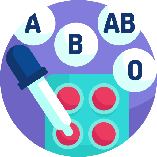 bloedtype Detailed Flat Circular Flat icoon