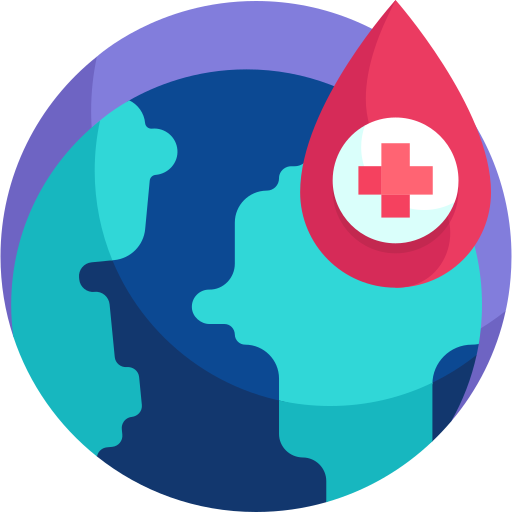 wereld bloeddonor dag Detailed Flat Circular Flat icoon