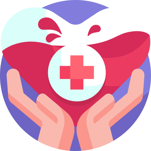 Blood donation Detailed Flat Circular Flat icon