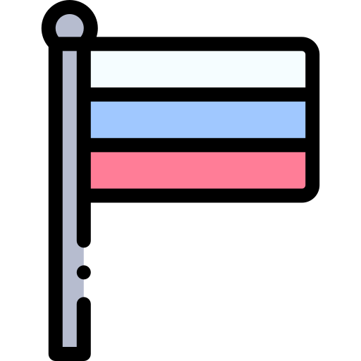 러시아 Detailed Rounded Lineal color icon