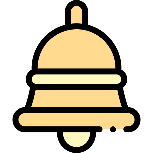 Bell Detailed Rounded Lineal color icon