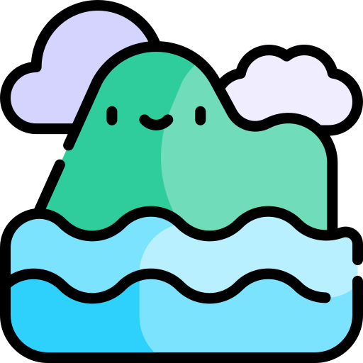 insel Kawaii Lineal color icon