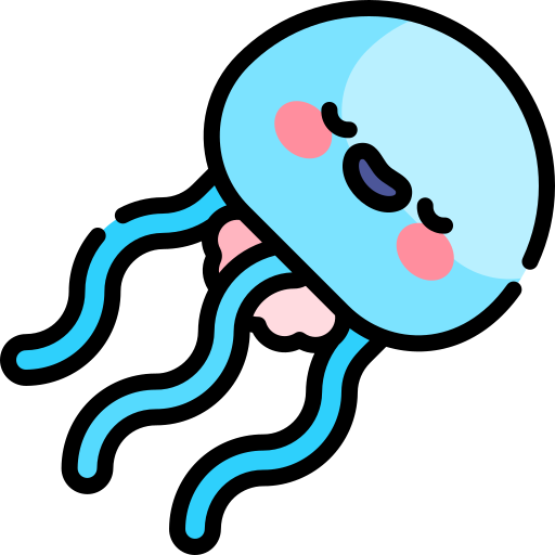 Jellyfish Kawaii Lineal color icon