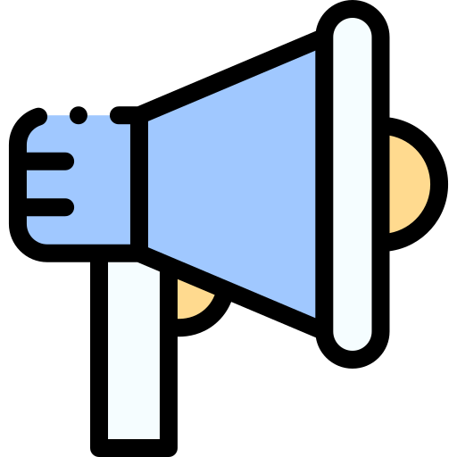 megafon Detailed Rounded Lineal color ikona