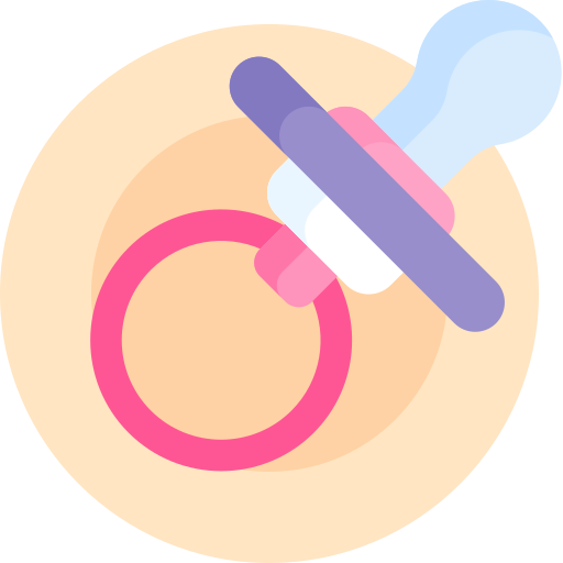 Pacifier Detailed Flat Circular Flat icon